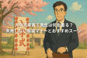 入学式の男性