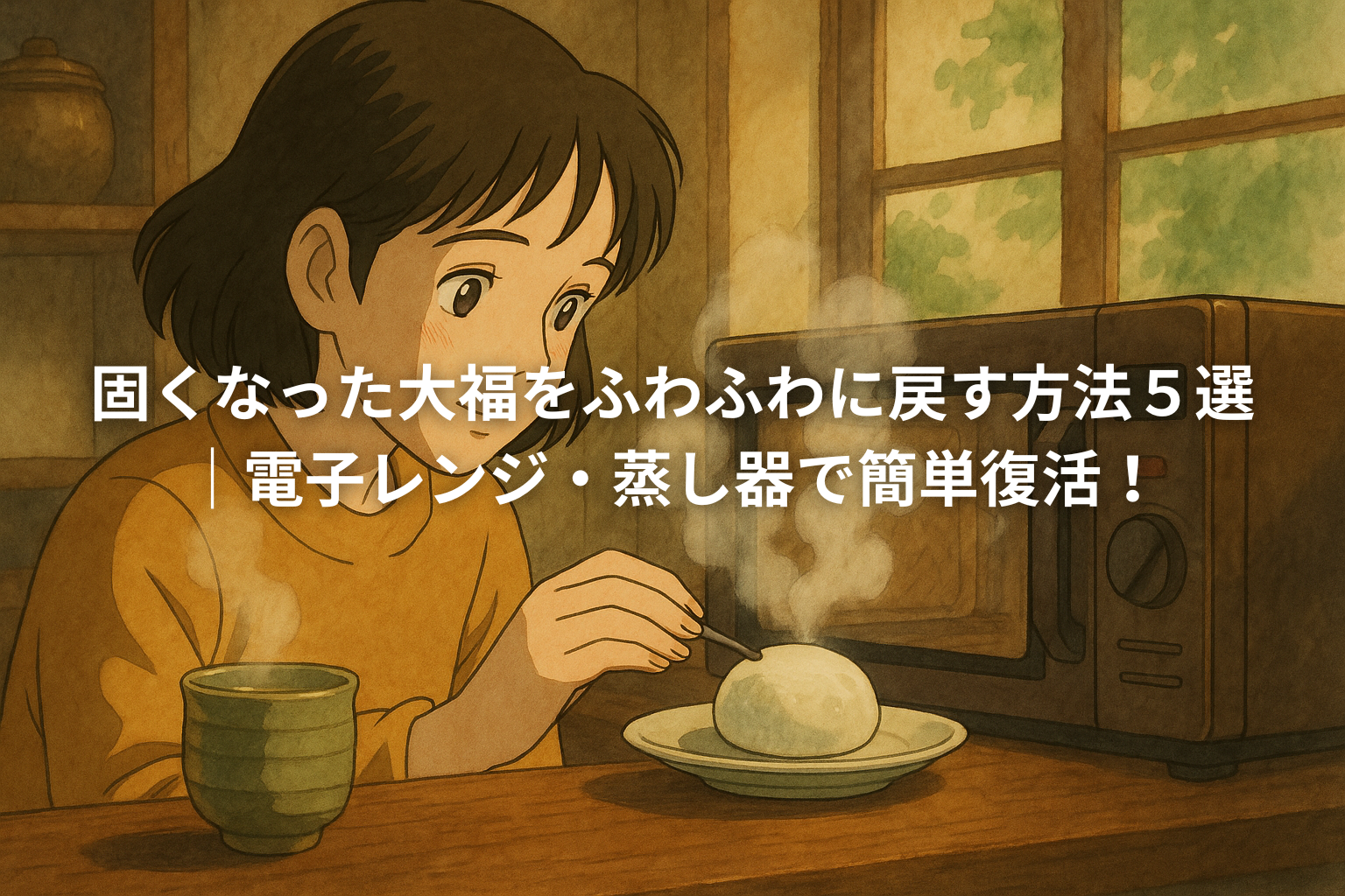 固くなった大福