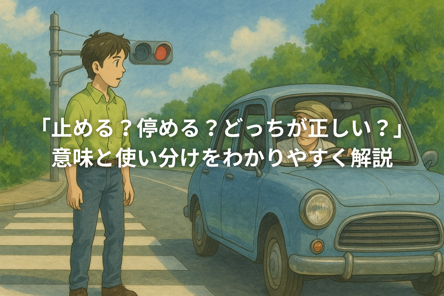 止める？停める？