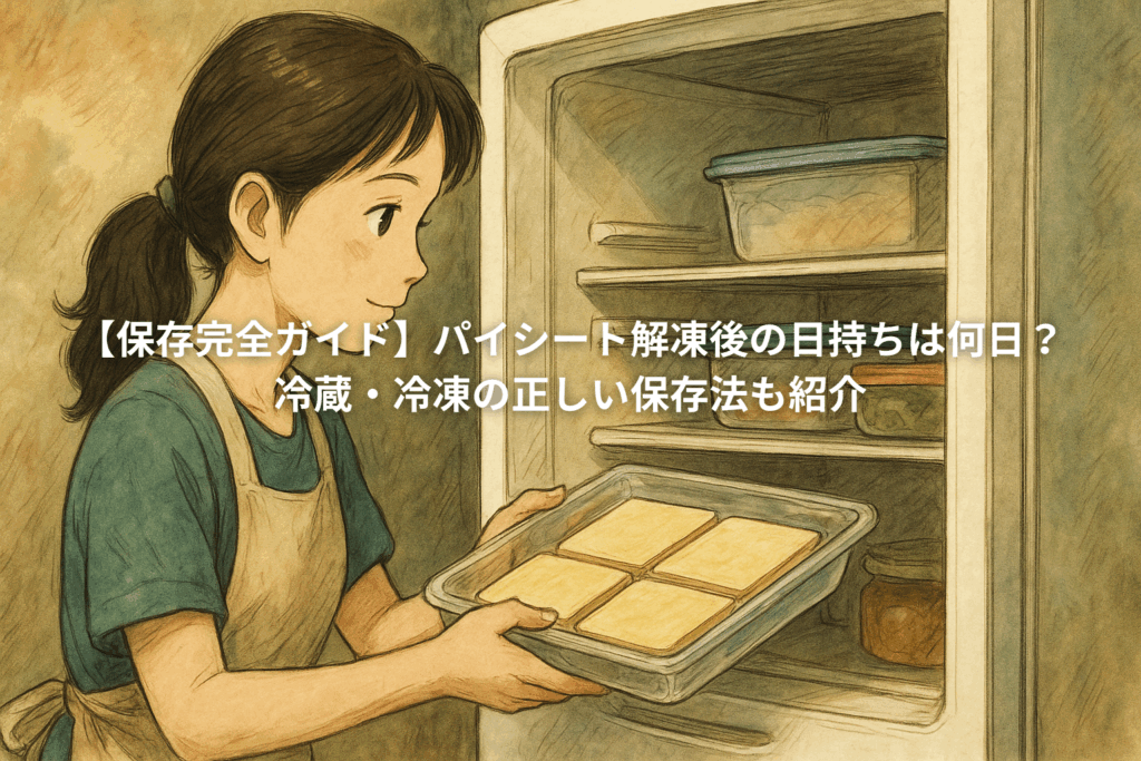 パイシートの保存