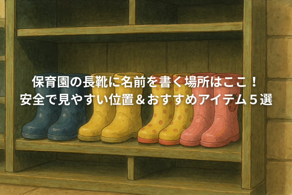 保育園の長靴