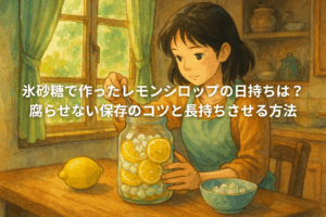 氷砂糖で作ったレモンシロップ