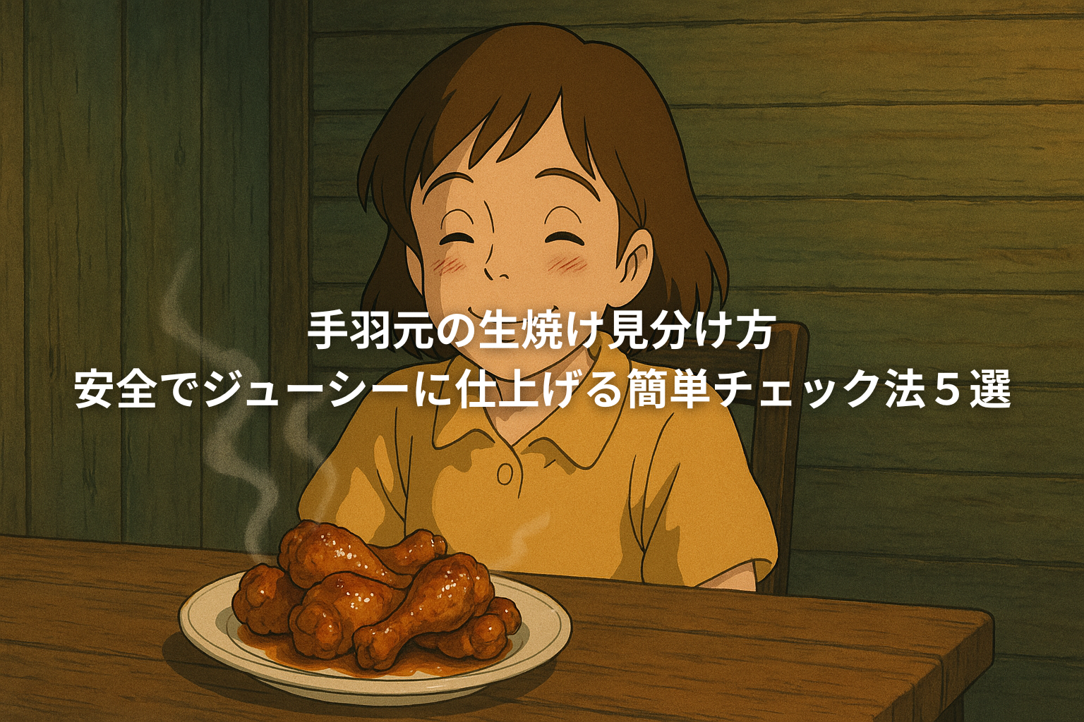 手羽元が生焼け