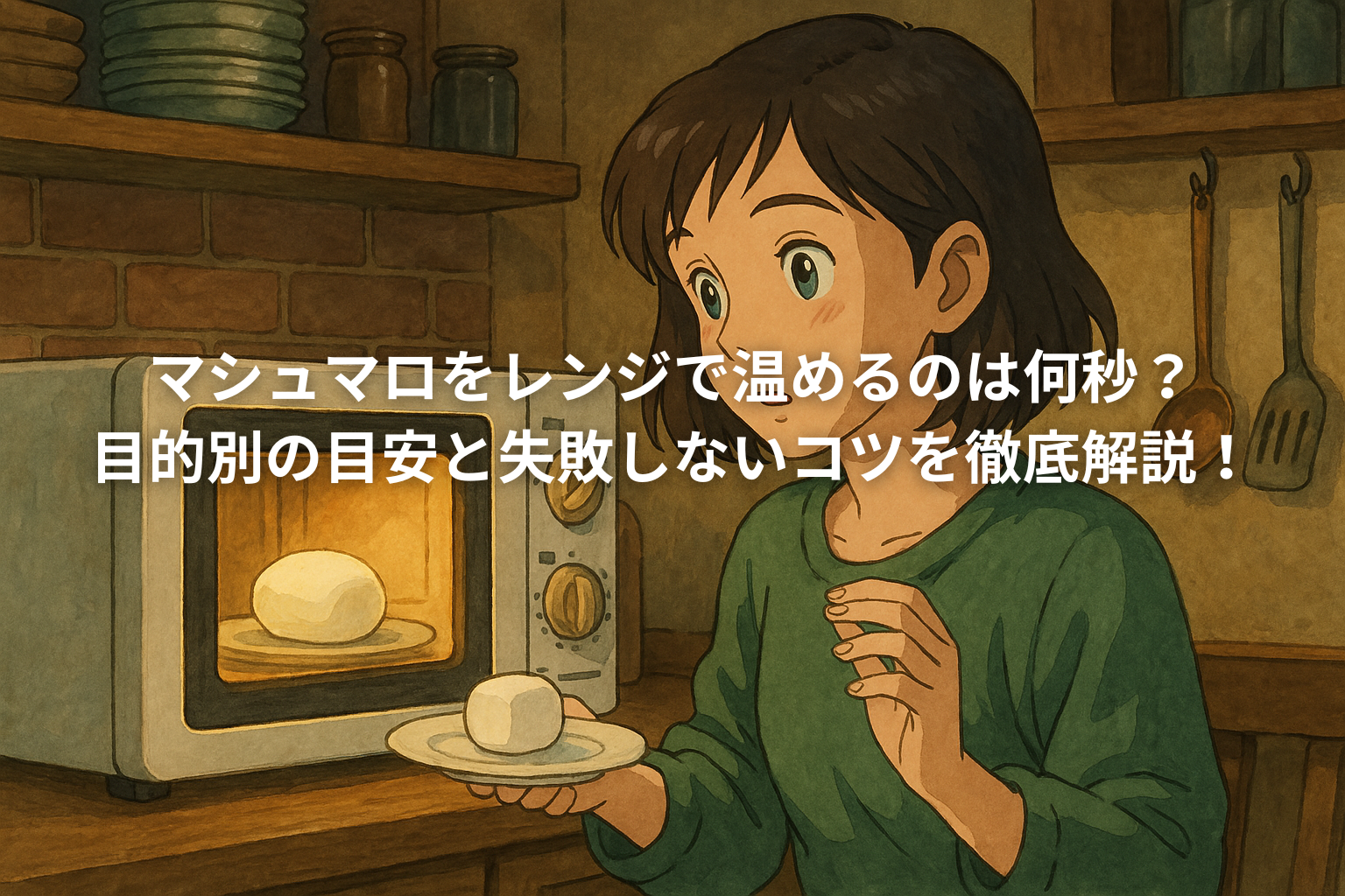 レンジでマシュマロ