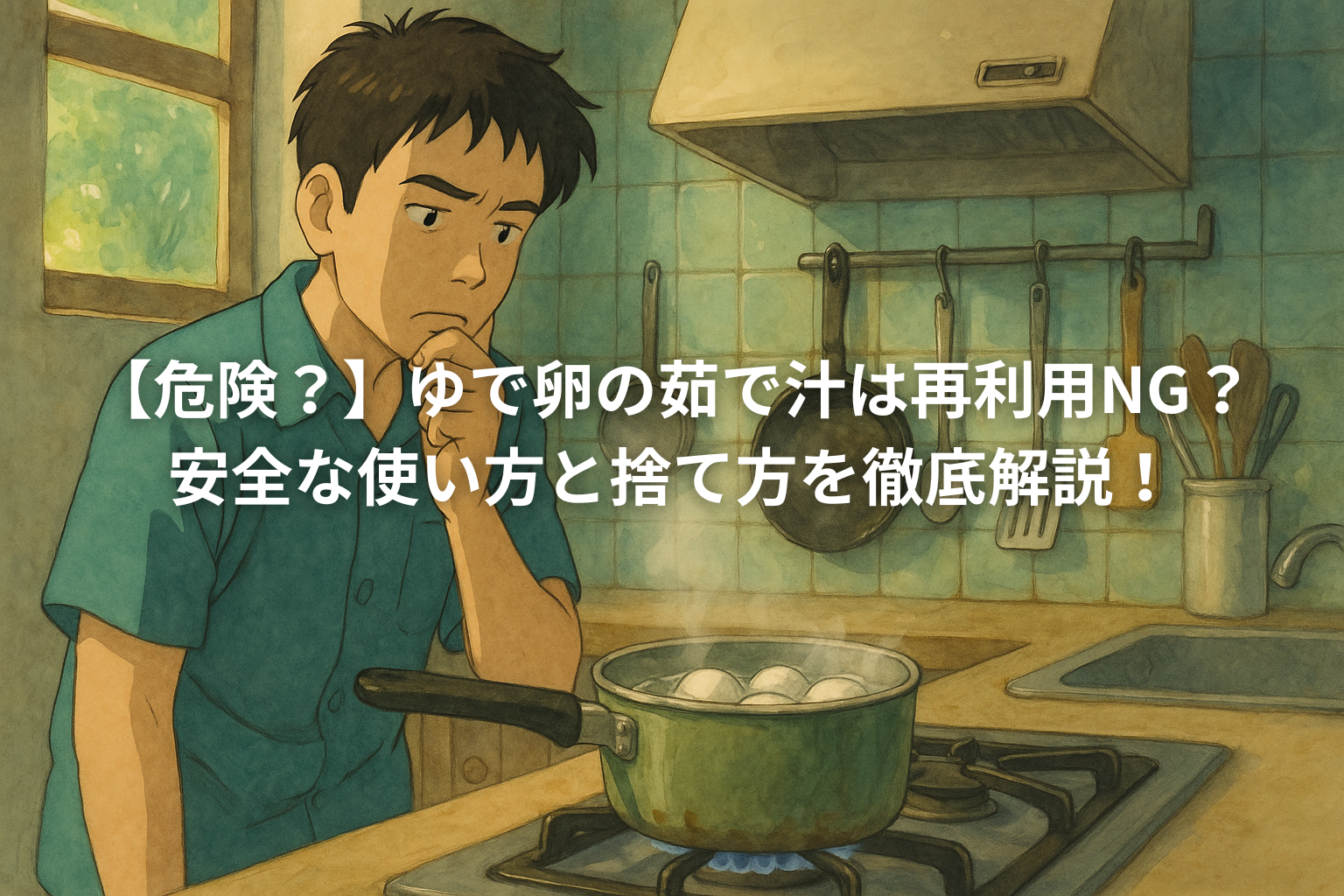 ゆで卵の茹で汁