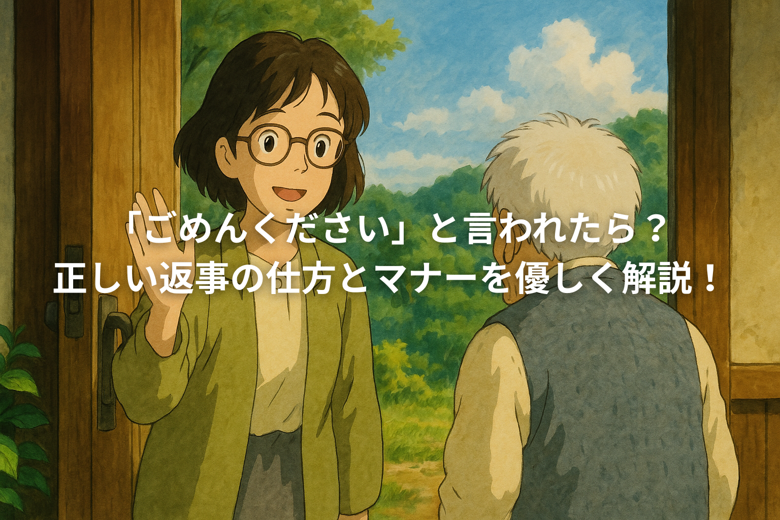 「ごめんください」の返事