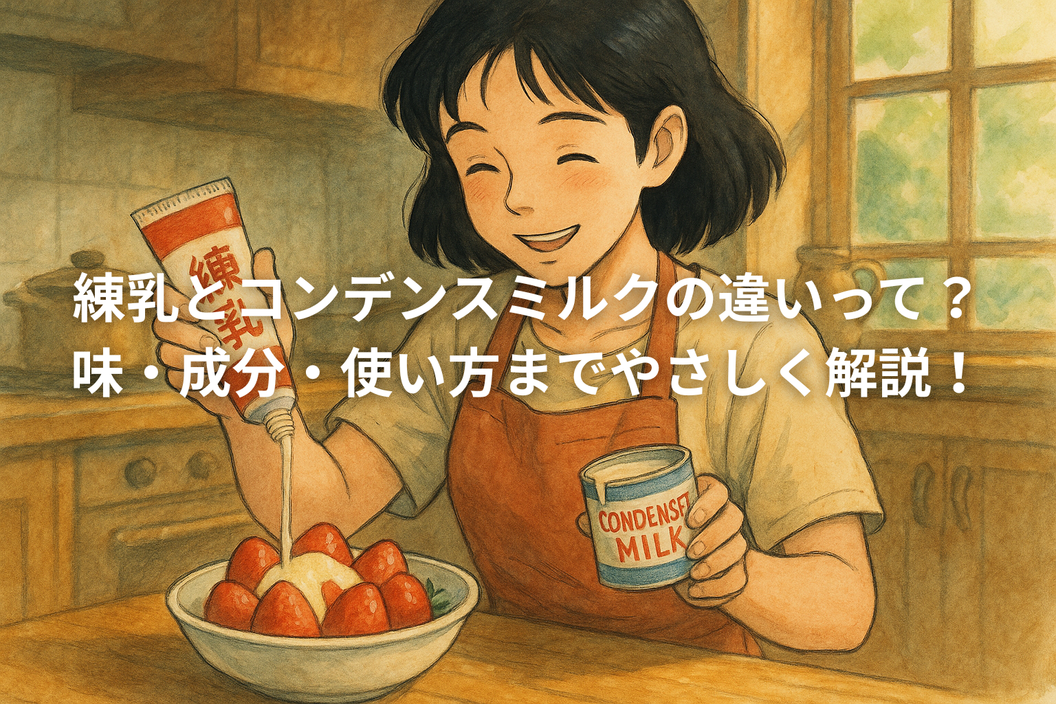 練乳とコンデンスミルク