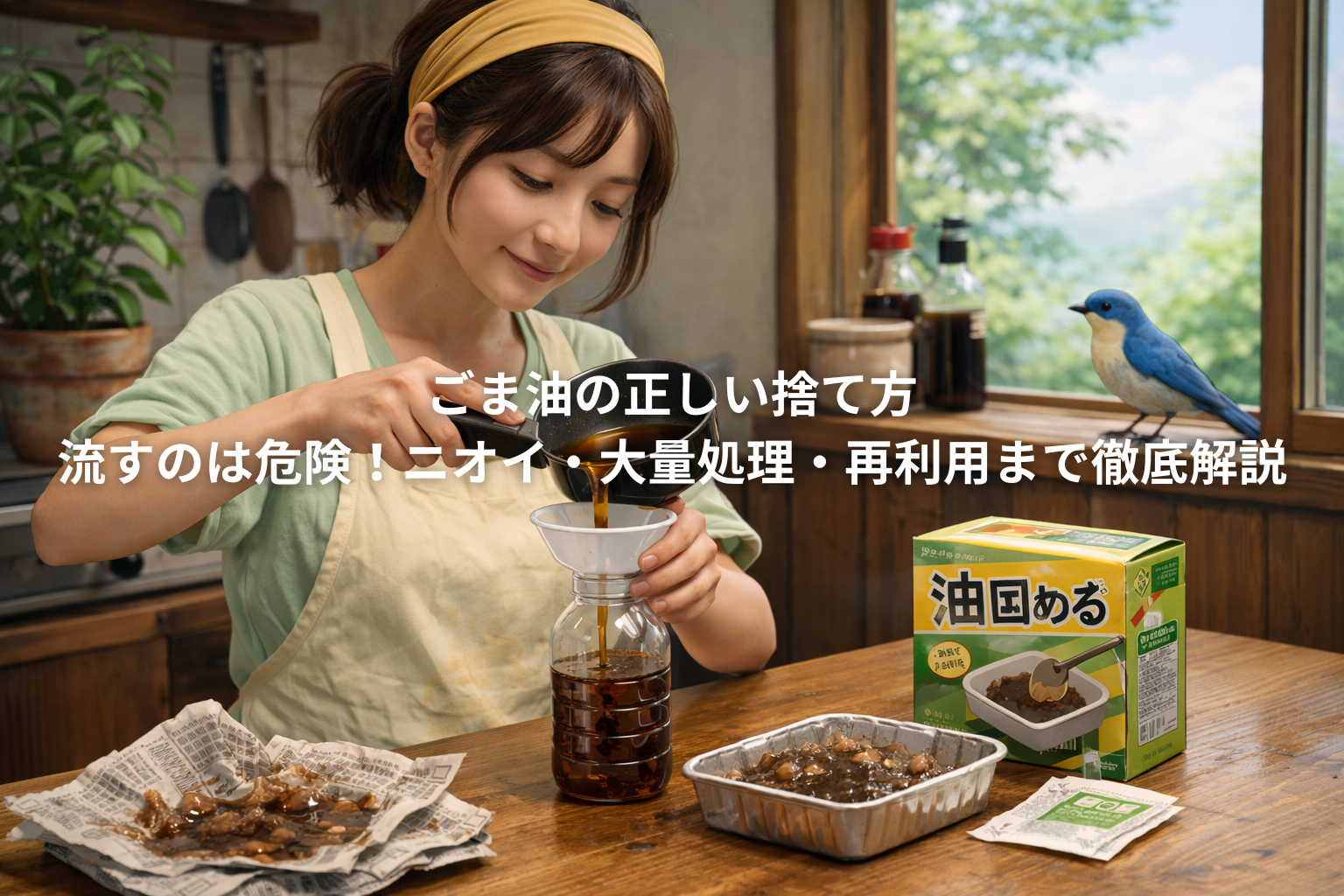 ごま油の正しい捨て方