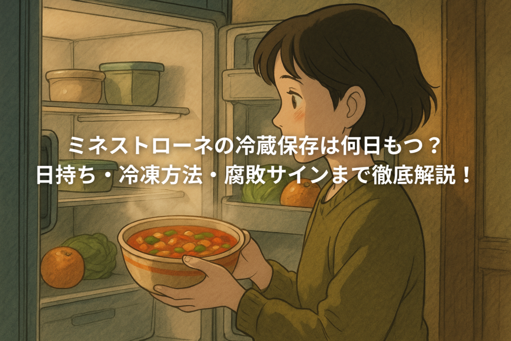 ミネストローネの冷蔵保存