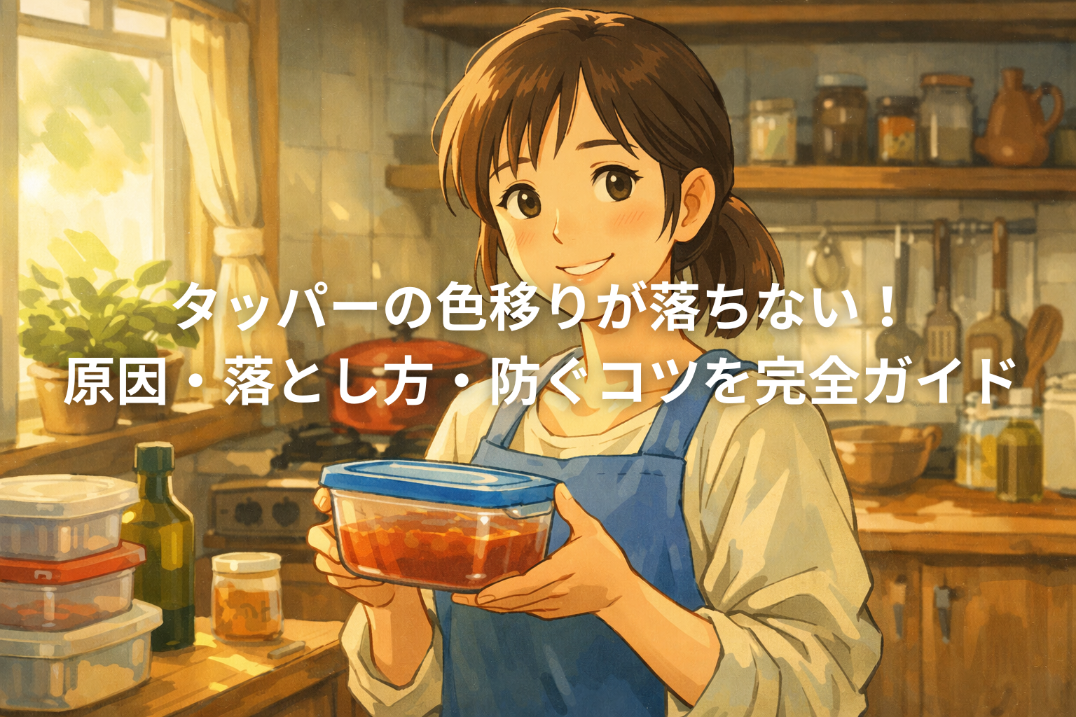 タッパーの色移り