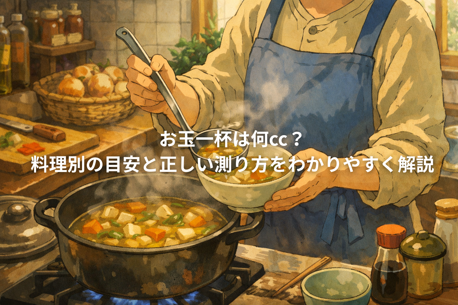 お玉一杯は何cc